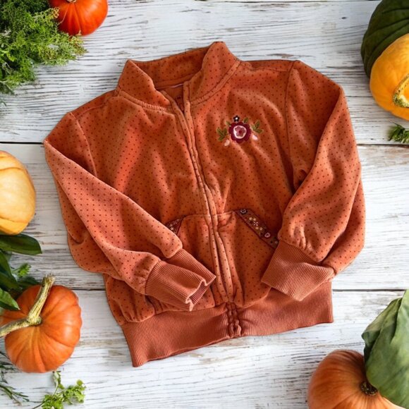 VINTAGE "Harvest Leaves" Line GYMBOREE set 5T Velour Cotton Ribbons - Picture 16 of 16